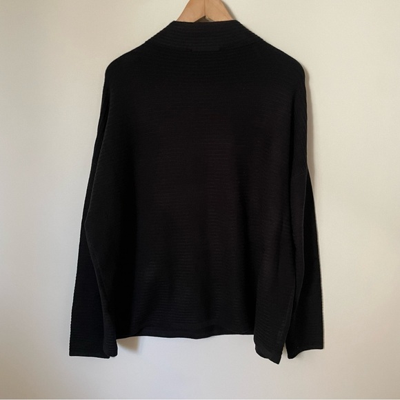 French Connection Babysoft High Neck Jumper Mock Neck Sweater Black Size XL NWT - Picture 7 of 8